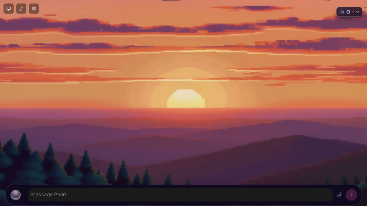 PearlOS Desktop Home